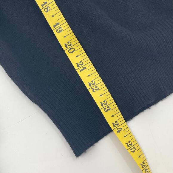 Marled Women's Turtleneck Blouse, Long Sheer Swiss Dot Lace Sleeves, Black Sz. L - Picture 6 of 10